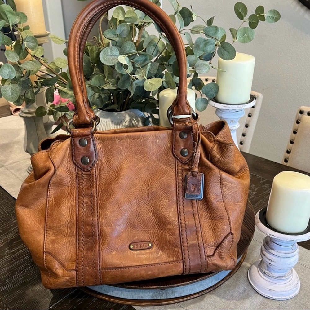 Frye Melissa Leather Tote- distressed style - Picture 4 of 10